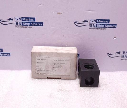 Sun Hydraulics CEL/S Relief Valve Manifold Hannon H6674-06