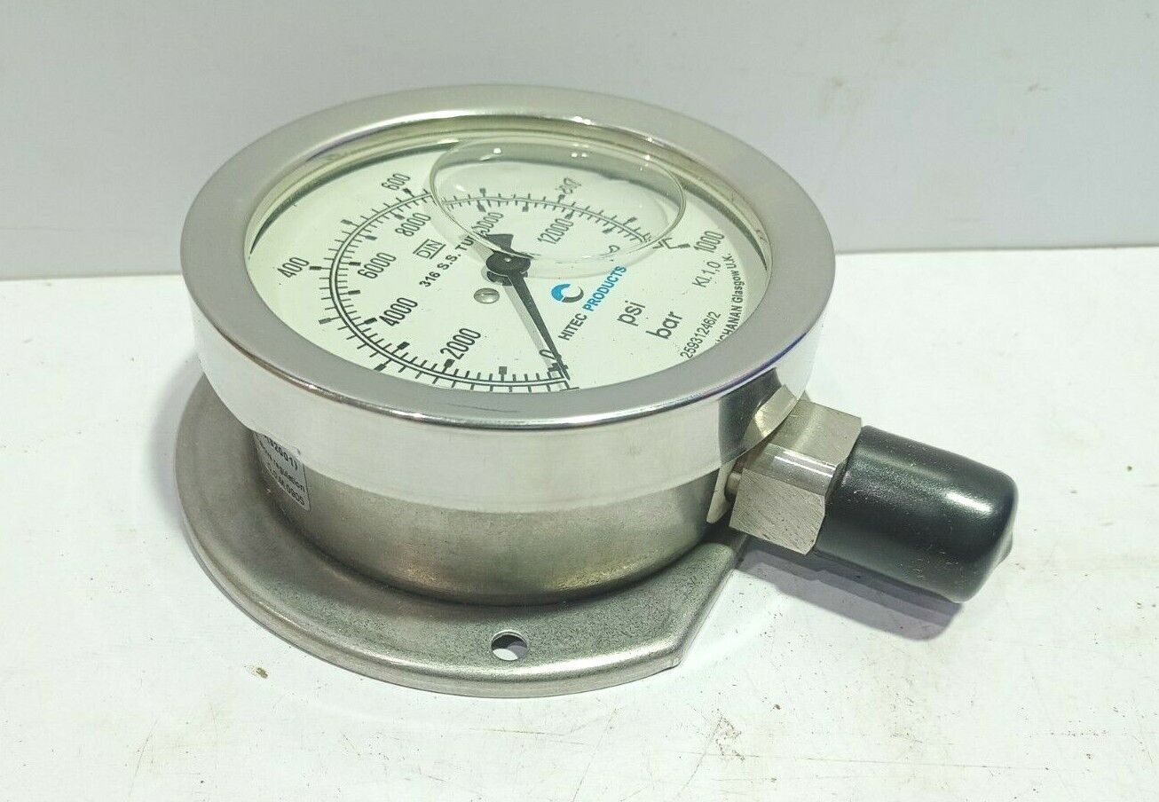 Stewarts SBG-634GF-DIN-100-¼IN AE-100.0 Pressure Gauge 100MM Dial 0-100KPA