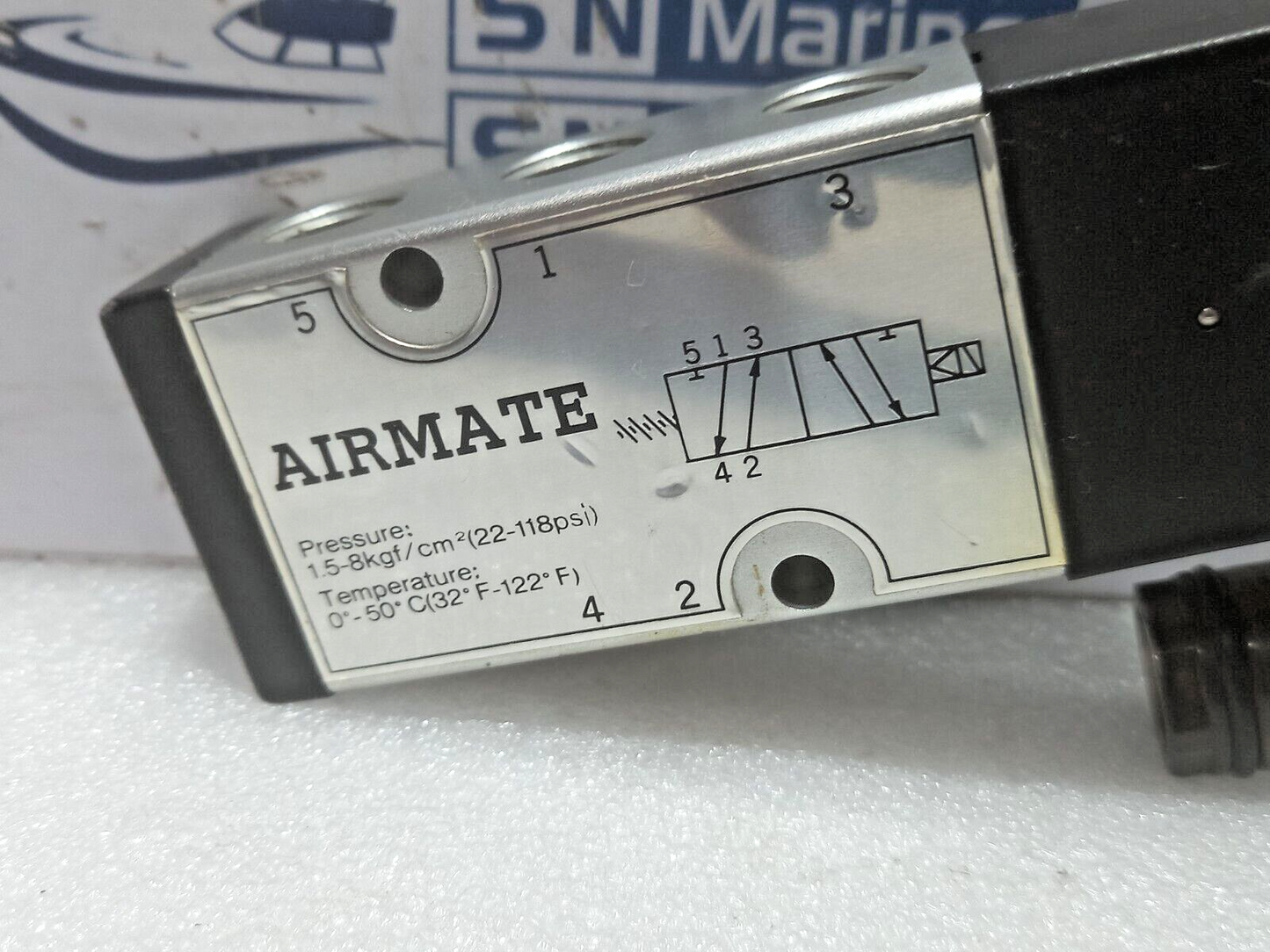 Airmate Solenoid Valve Pressure: 1.5-8kgf/cm2 (22-118psi) Temperature: 0°-50° C