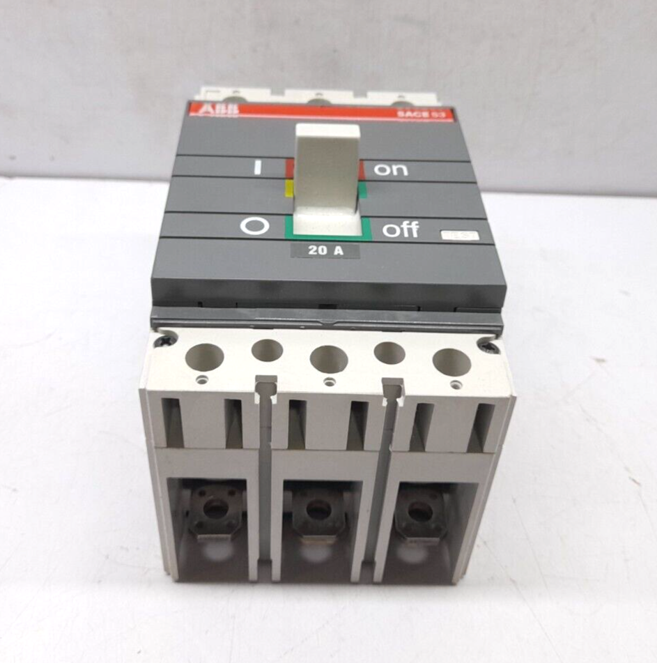 ABB SACE S3 S3H020TW Circuit Breaker S3H 20A BKR S3H 20A 3P