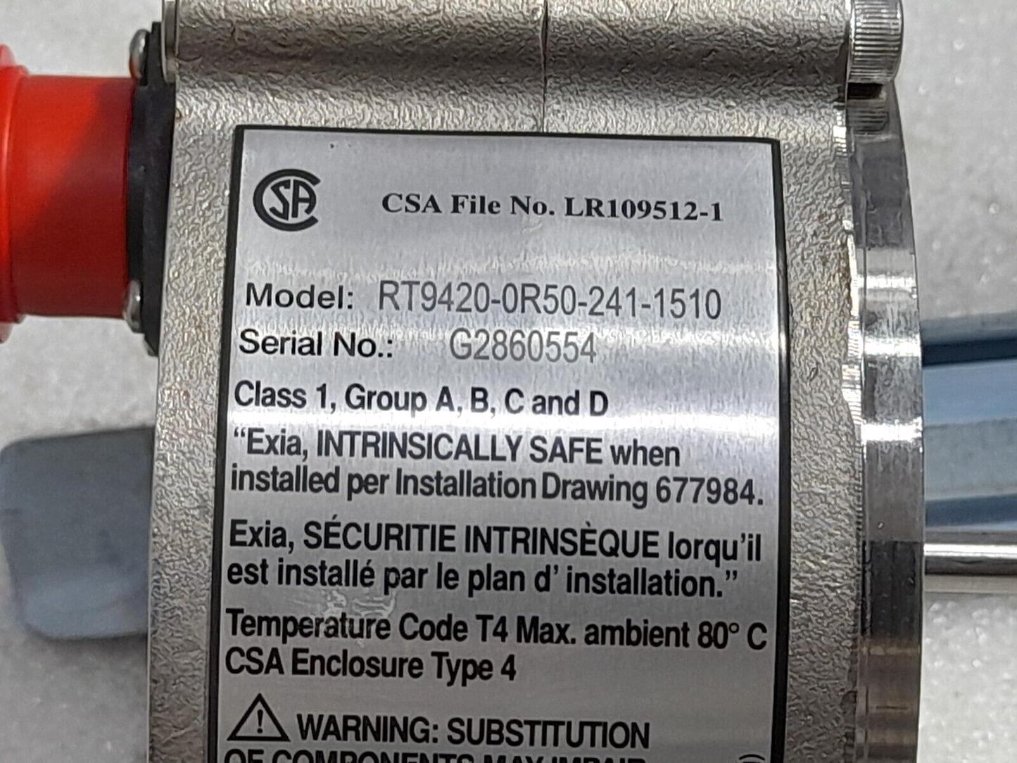 TE RT9420-0R50-241-1510 Rotation Position Sensor RT94200R502411510