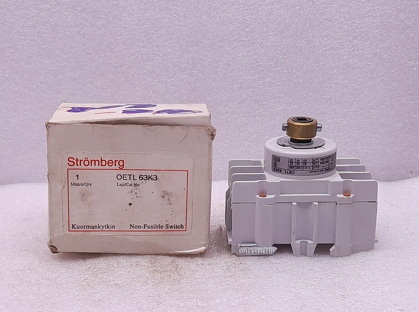 Stromberg OELT63K3 Non-Fusible Switch 80A 50/60Hz