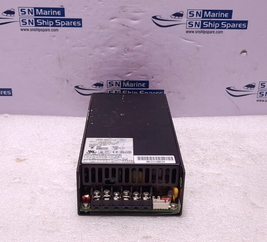 V Infinity VPM-S400-24 Power Supply In 100-240VAC 47-63Hz 6.35A Max Out 22-30V 1
