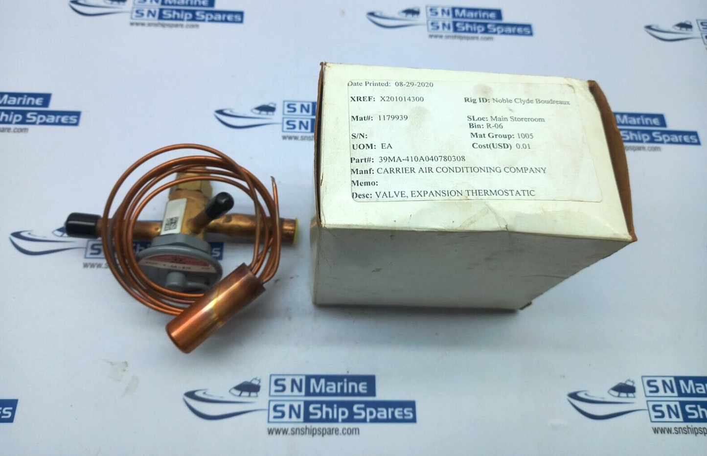 Sporlan ERZE-3-GA-B15 Thermostatic Expansion Valve ¼ ODF 60” Capillary Tube