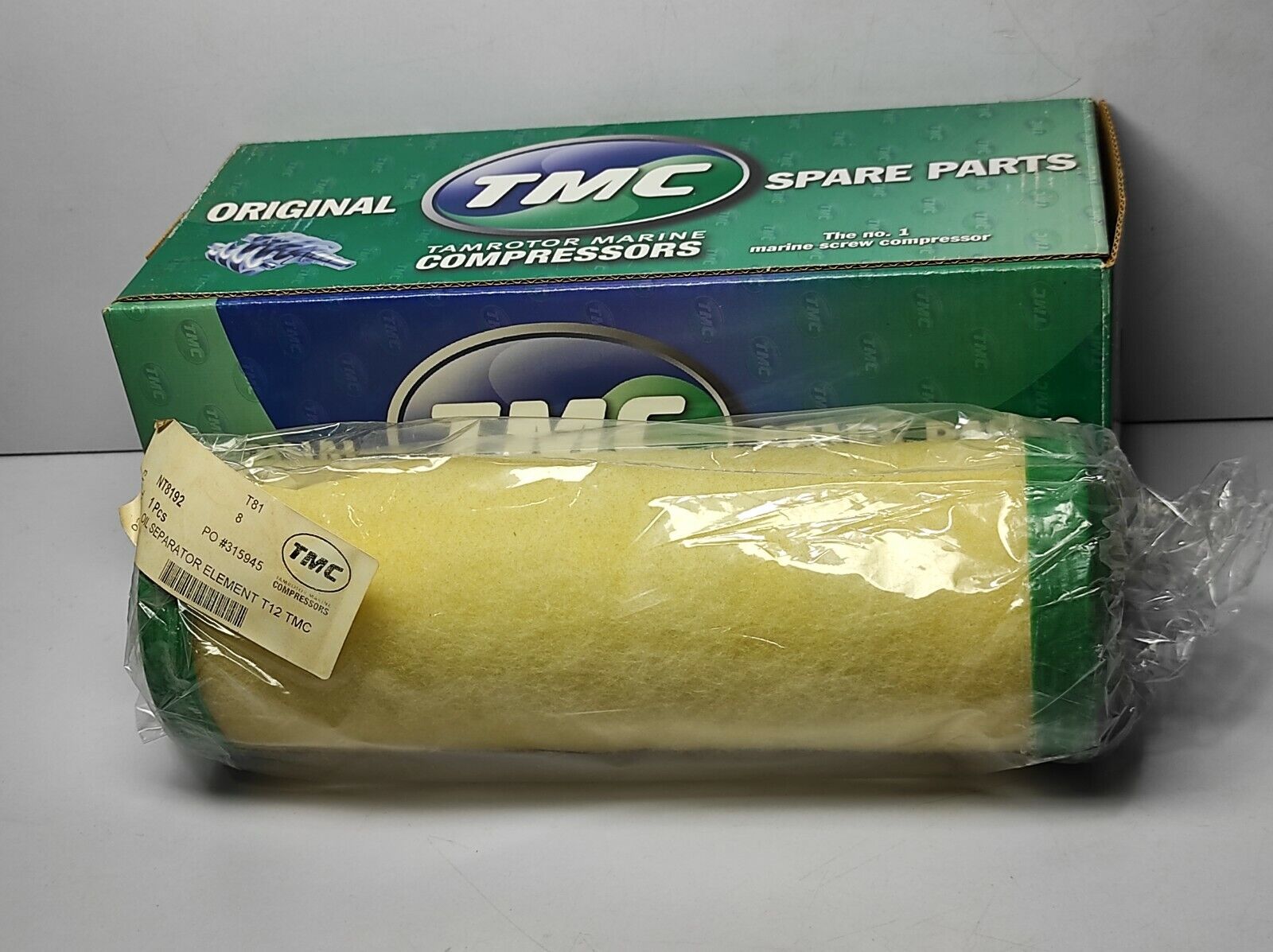 Tamrotor Marine Compressors TMC NT8192 Oil Separator Element T12 TMC F1334