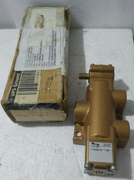 VERSA VZH-3501 VALVE 1/2" 3-WAY LEVER OPERATED WITHOUT HANDLE 