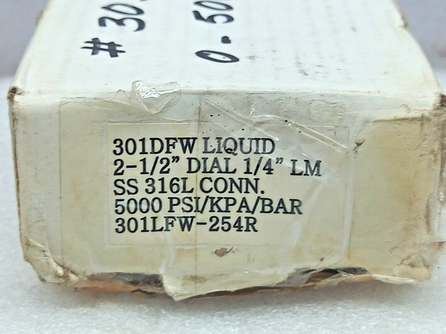 301DFW Liquid Filled Pressure Gauge 2-1/2” Dial ¼” LM  Price Compressor 3038