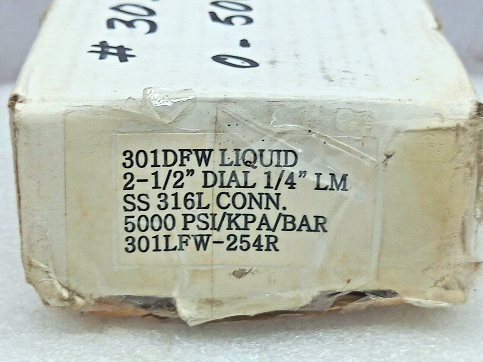 301DFW Liquid Filled Pressure Gauge 2-1/2” Dial ¼” LM  Price Compressor 3038