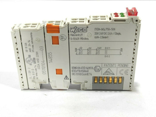 Wago 750-508 2-Channel Digital Output Module 