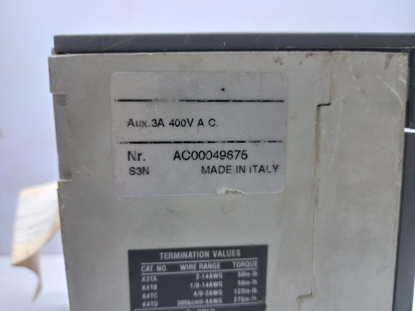 ABB S3H Circuit Breaker 40A 3P 600VAC 600VDC