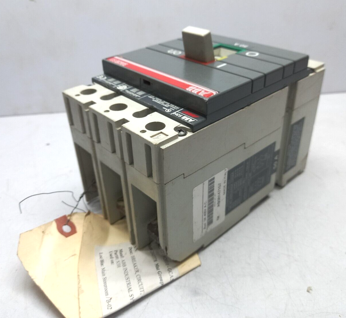 ABB SACE S3 S3H Circuit Breaker 50A 600VAC 600VDC 3 Pole