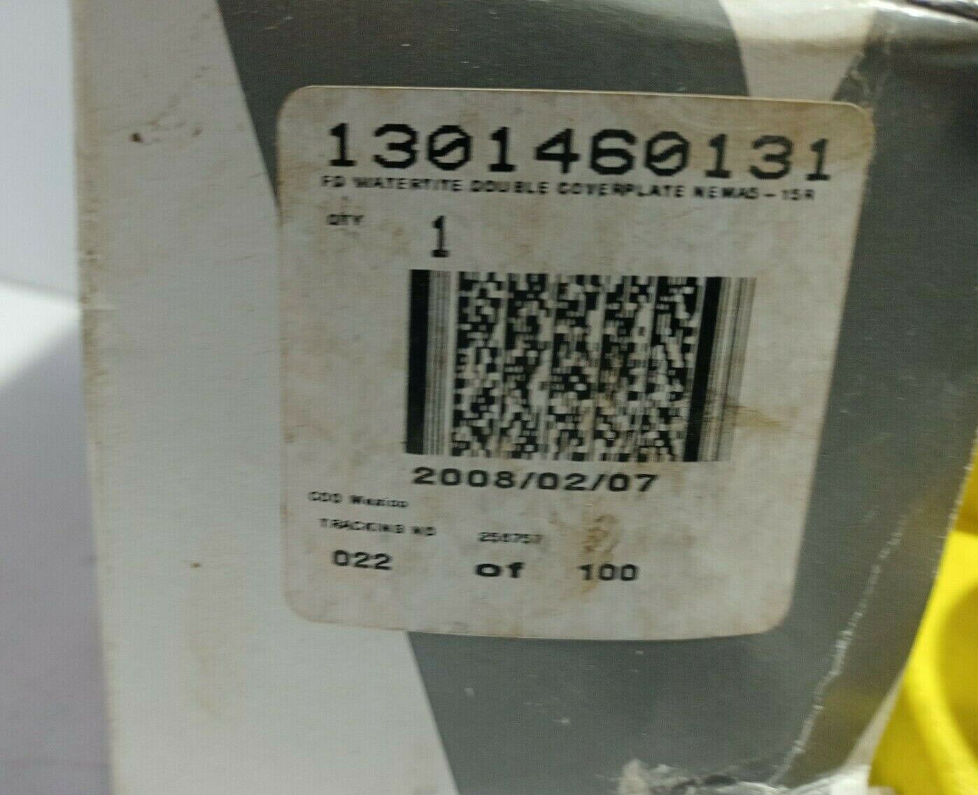 Woodhead 1301460131 Receptacle Watertite Double Coverplate Nema5- 15A