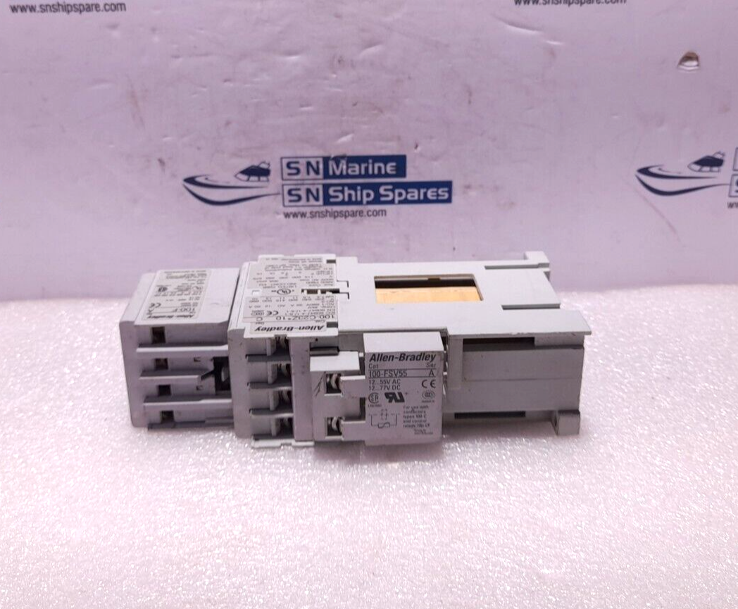 Allen Bradley 100-C23Z*10 Ser C Contactor 24VDC With 100-FA22 Ser A Auxiliary Co