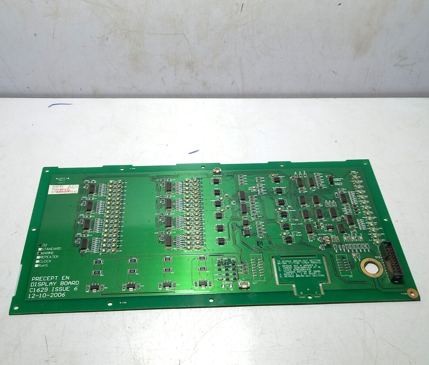 Tyco C1629 Issue 6 Display PCB T.S.P. 1800610-32