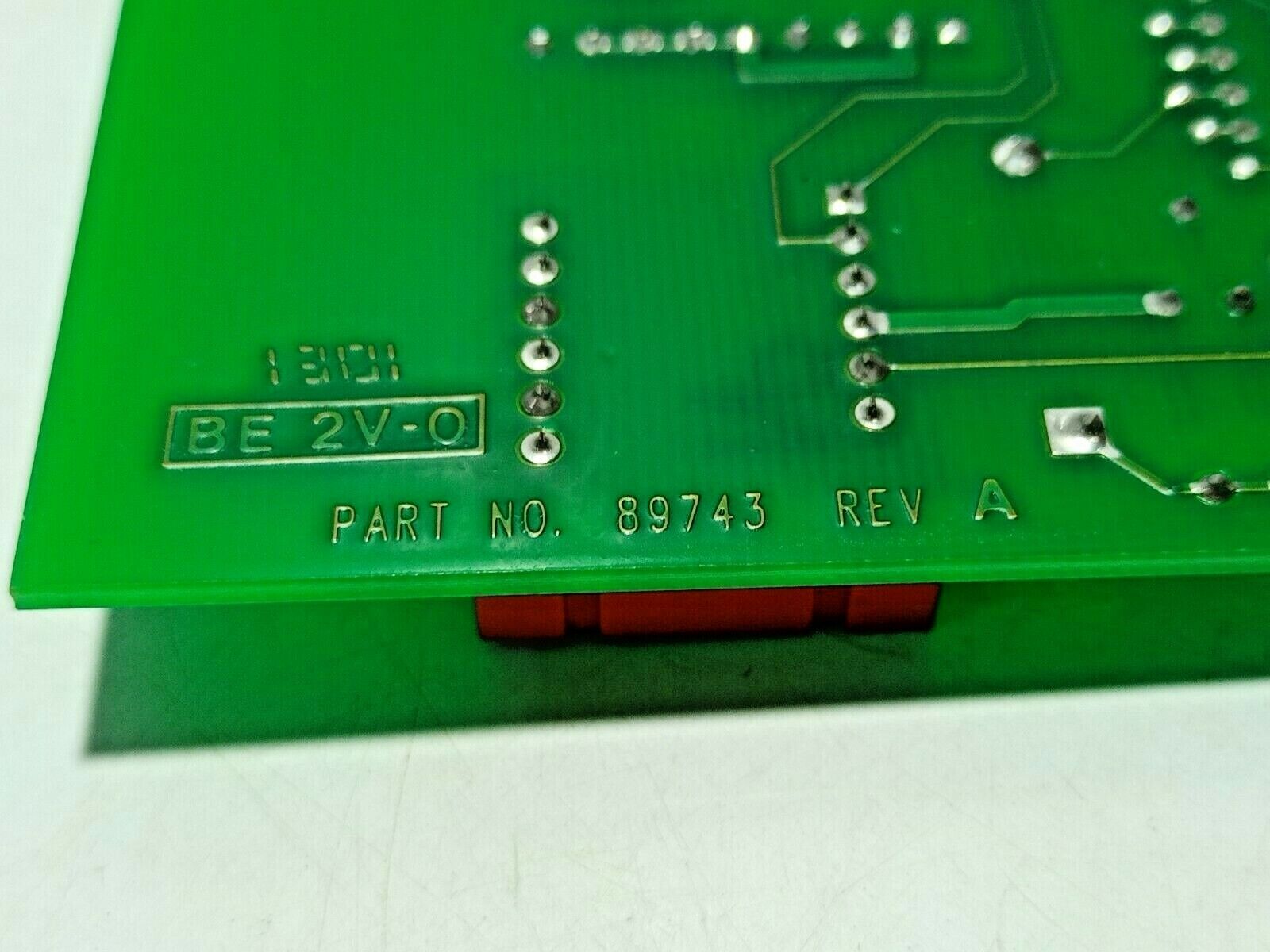 Varco Oil Tools 89743 Rev A PCB 89740 Stump Configuration Board