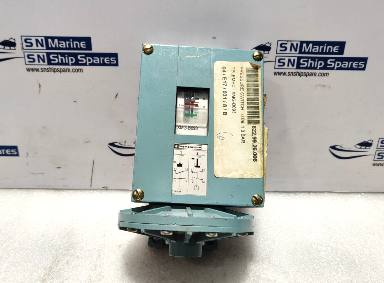 Telemecanique XMG-B093 Pressure Switch 0.09 To 1.0Bar