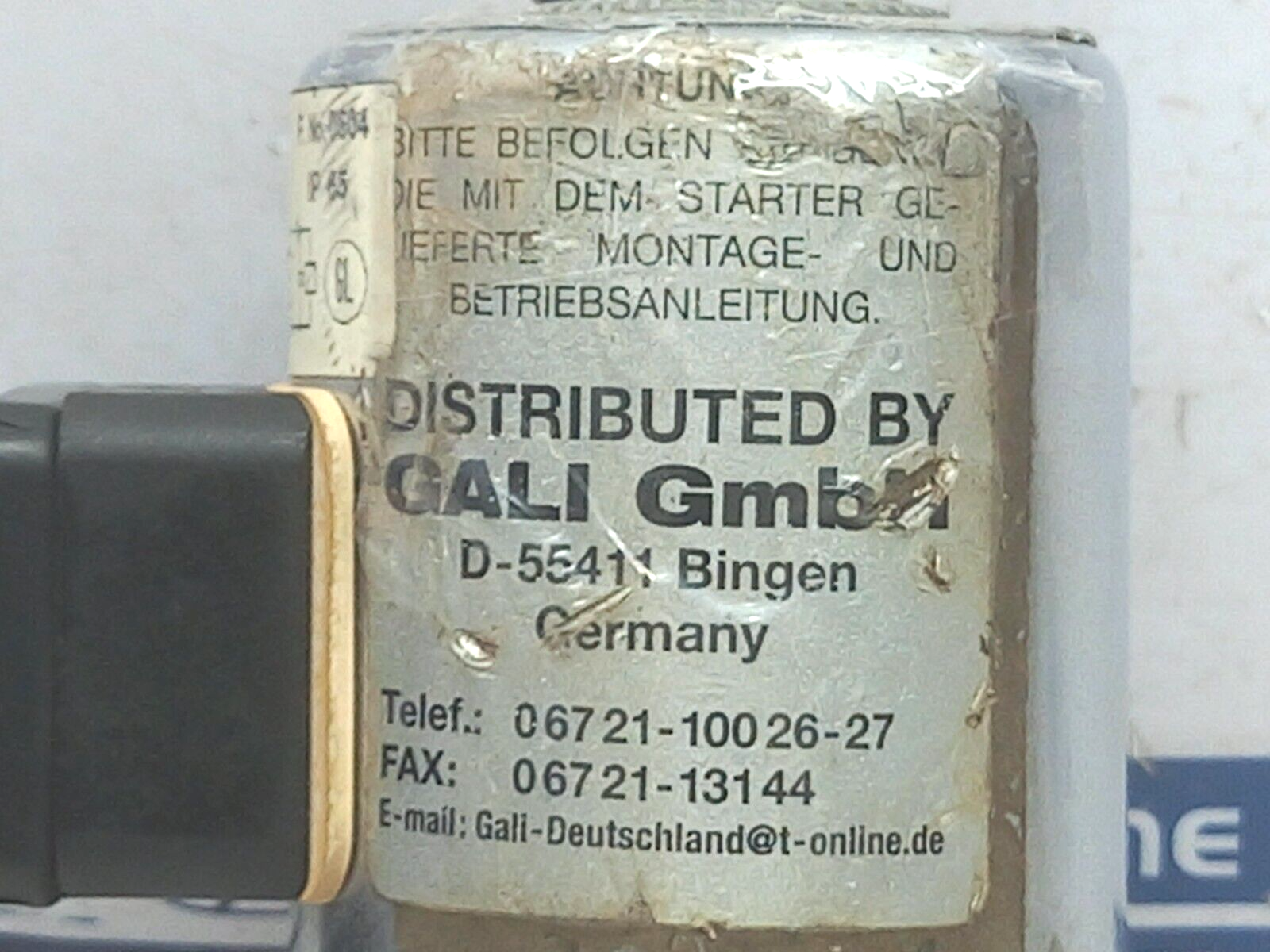 Wartsila 118 115 024 N Solenoid Valve 2 E 27 24VDC 11W GALI GmbH 9480024