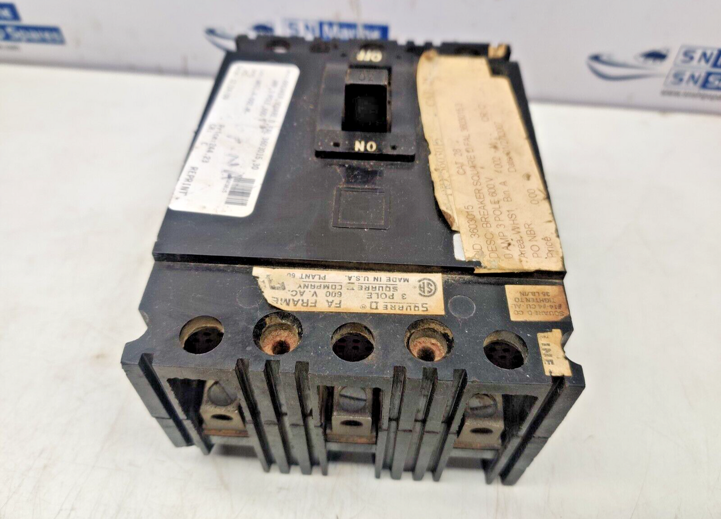 Square D 3603015N Circuit Breaker 3Pole 600VAC 30AMP