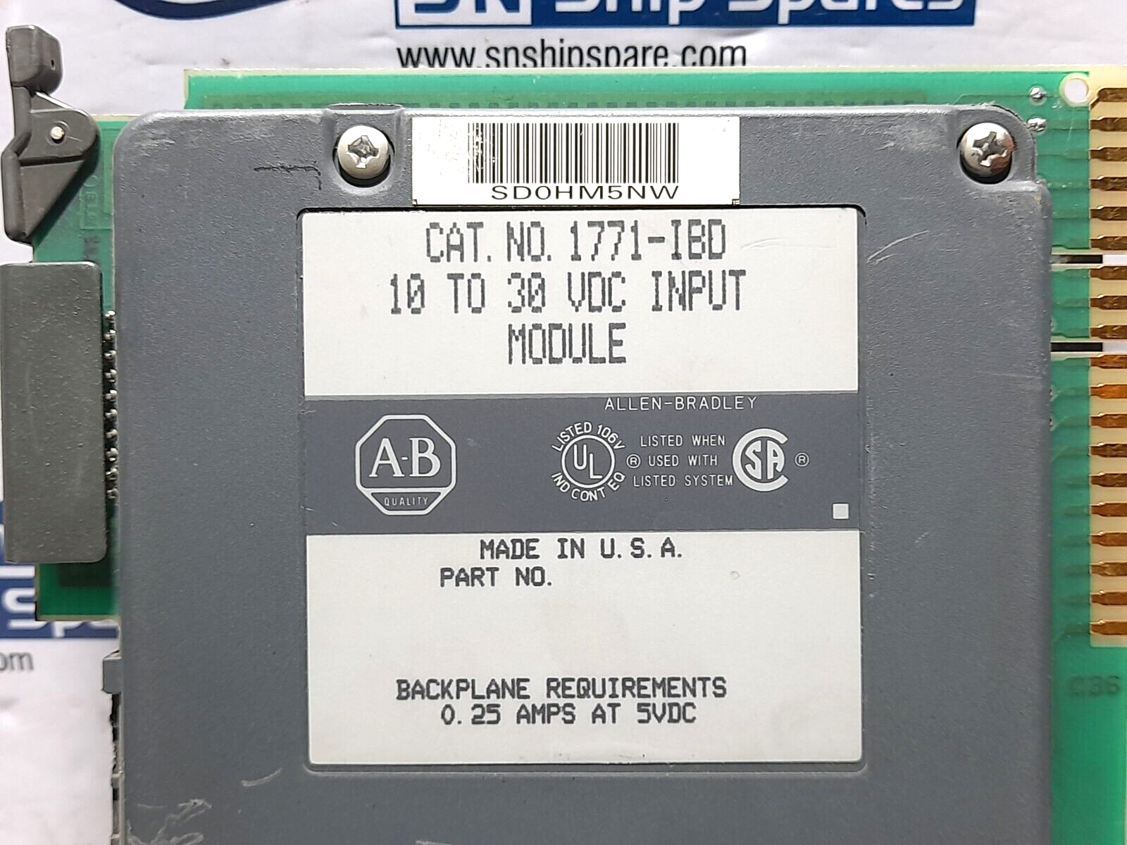 Allen Bradley 1771-IBD 10 To 30 VDC Input Module 960209-9202