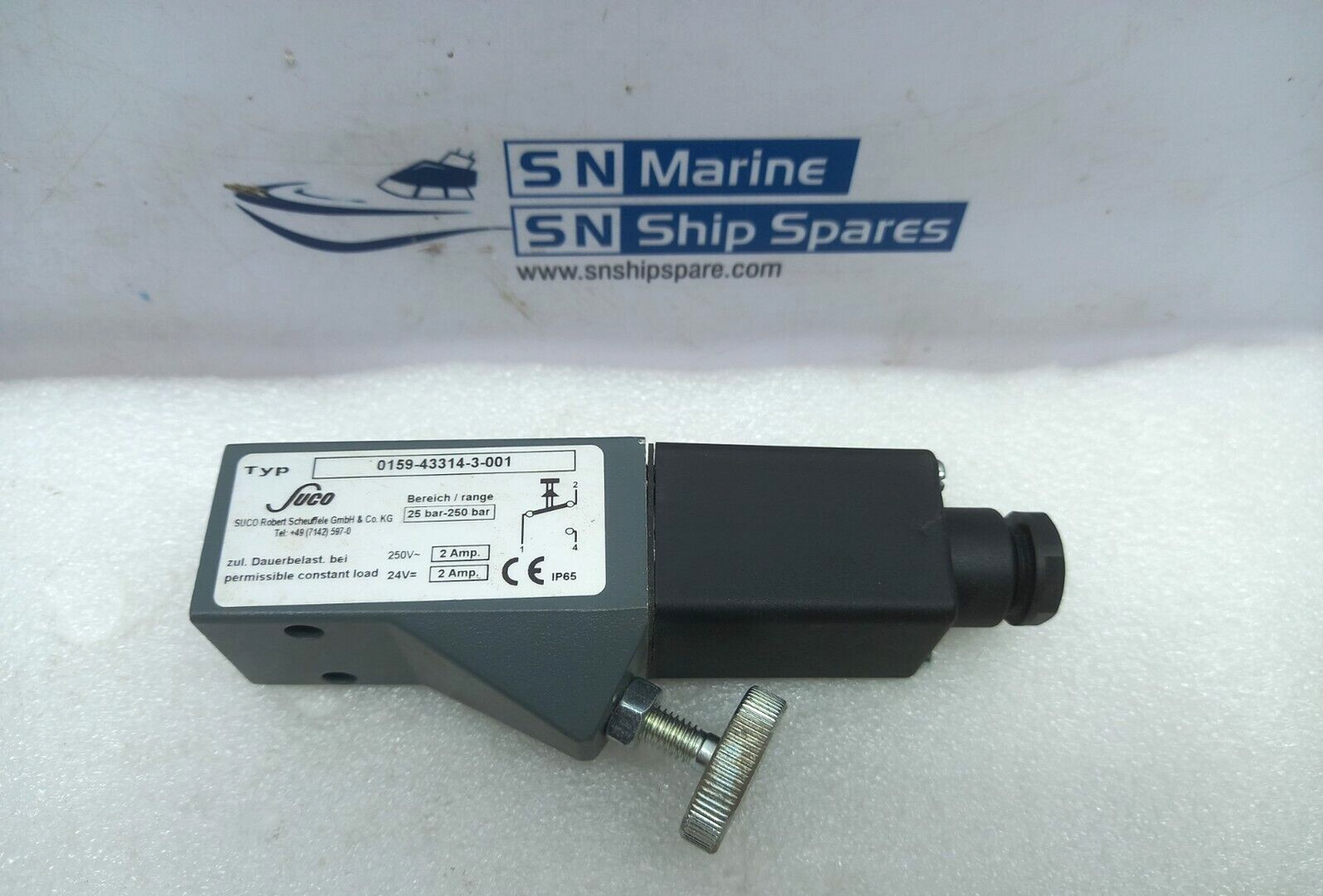 Suco 0159-43314-3-001 Piston Pressure Switch 25bar-250bar 250V