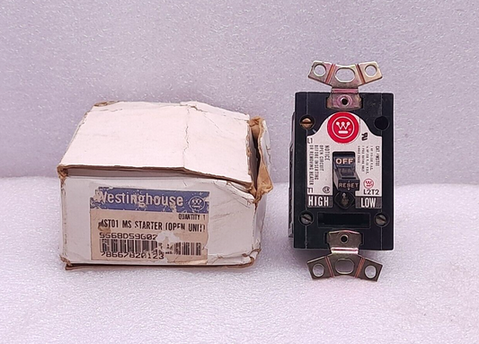 Westinghouse MST01 Starter Switch 1P 1HP 115-230Vac 1/4HP 230V 32Vdc L2T2