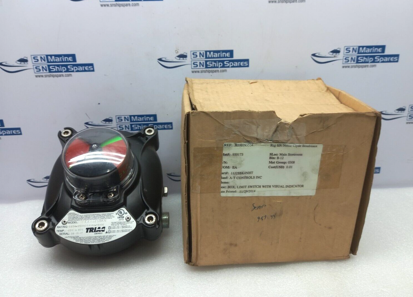 Triao EX11J2SBKN Limit Switch With Visual Indicator A-T 11J2SBK4NHT