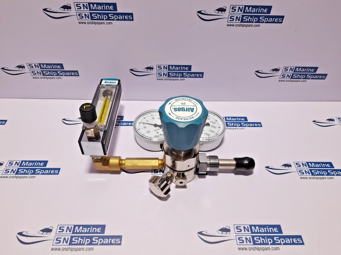 Airgas Y11FM244A580-AG Specialty Gas Regulator Y11-244A PMR1-012639 Flowmeter