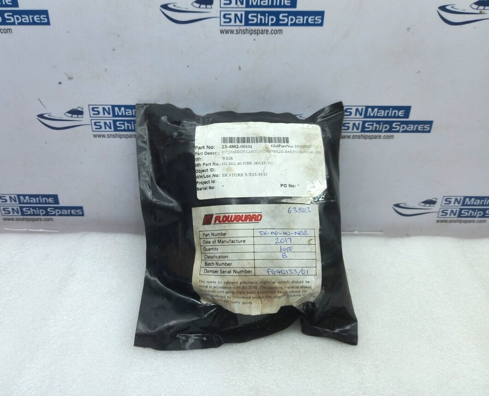 Flowguard SK-HG-40-NBR Pulsation Damper Spare Parts Kits 232Bar 23-488 ...