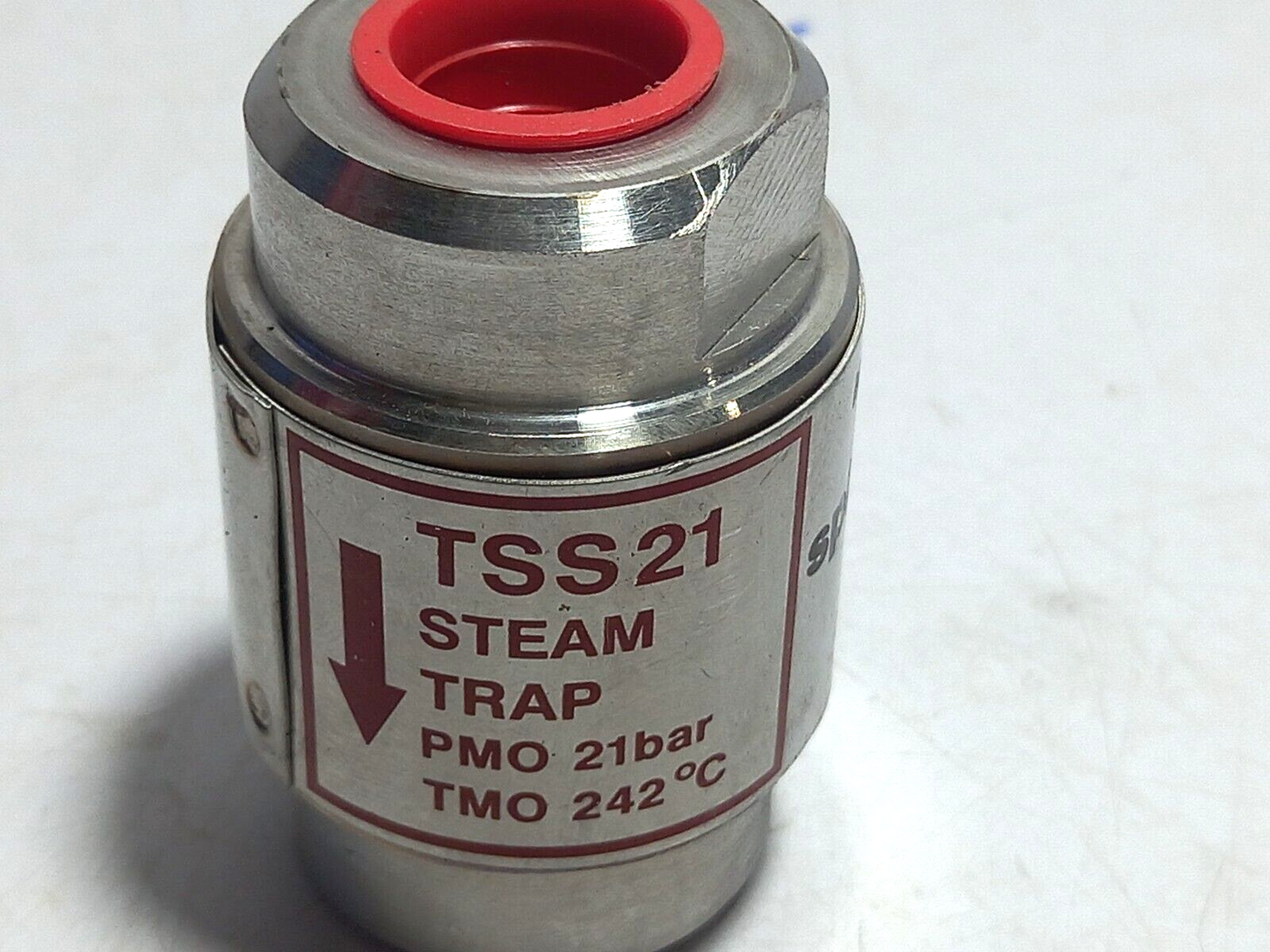 Spirax Sarco TSS 21 Steam Trap PMO 21Bar TMO 242◦C Fixed Temp. Discharge PMO 7Ba