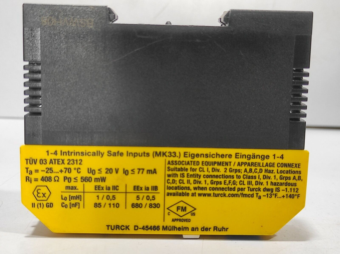 Turck MK33-11Ex0-PLi Multi Model 1-Channel Loop Isolator MK3311Ex0PLi
