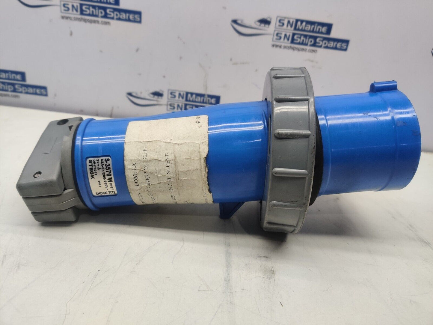 Steck S-3576/W 2P+E Plug Hubbell HBL360PW Connector Plug Pin And Sleeve