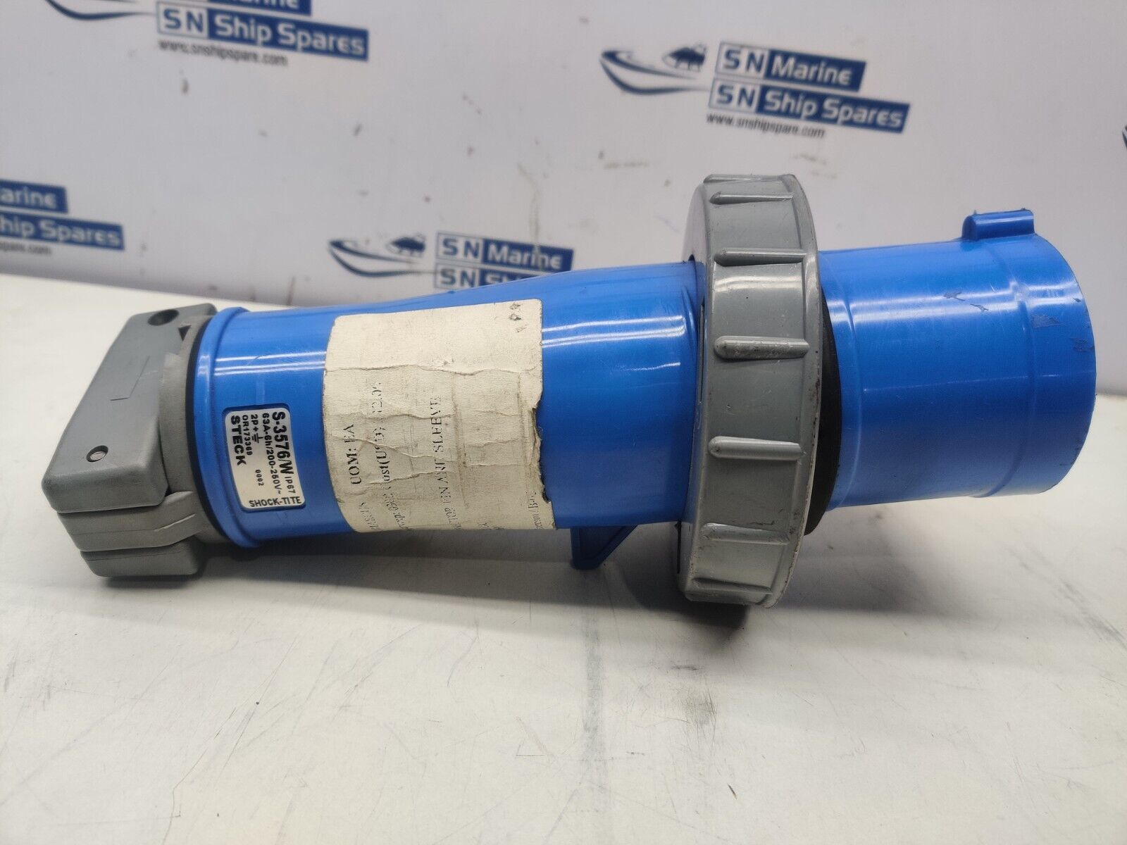 Steck S-3576/W 2P+E Plug Hubbell HBL360PW Connector Plug Pin And Sleeve