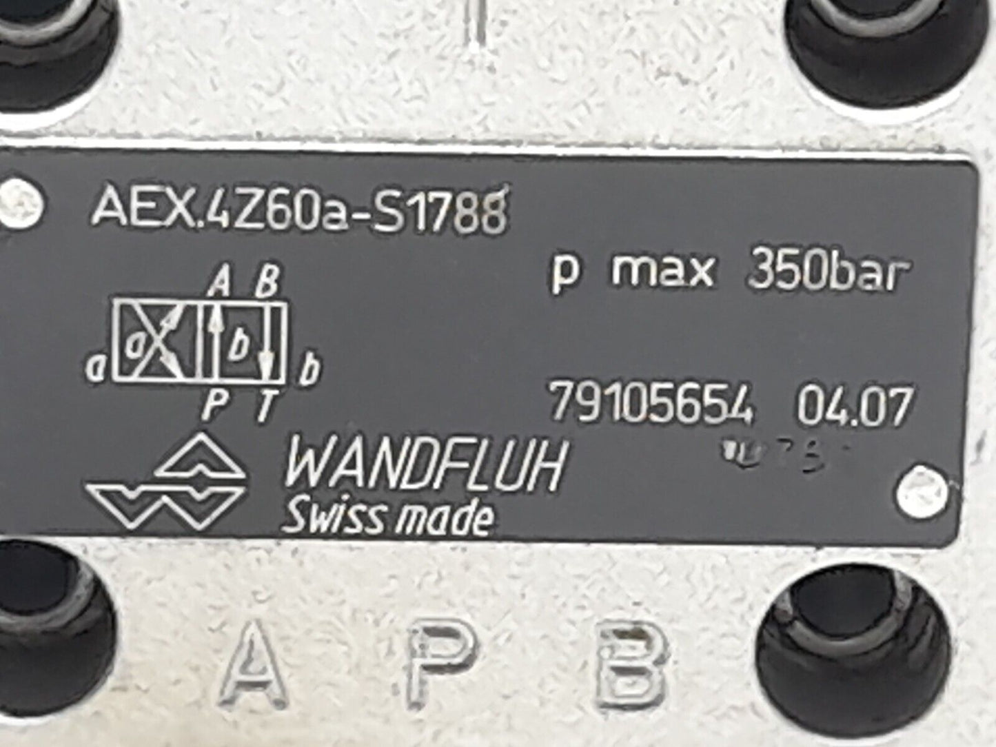 Wandfluh AEX.4Z60a-S1788 Direction Valve With Coil Eugen Seitz 118 195 024L