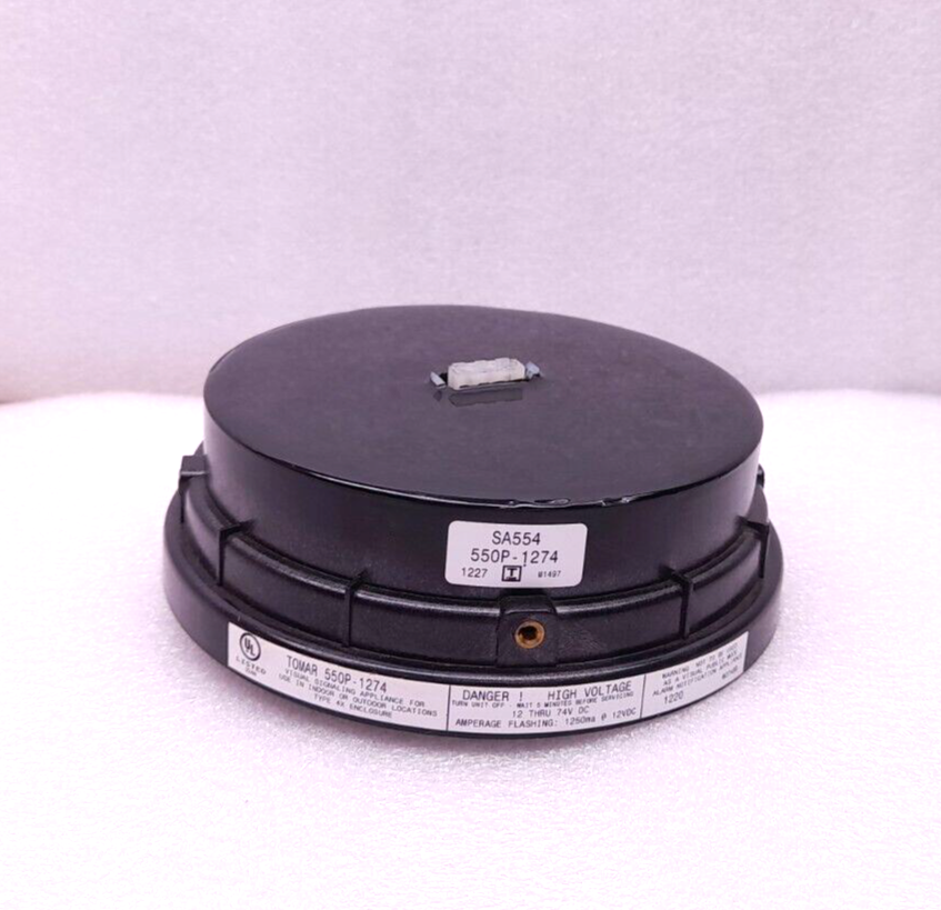 Tomar SA554 550P-1274 Strobe Light Base 12 Thru 74VDC Amperage Flashing 1250ma @
