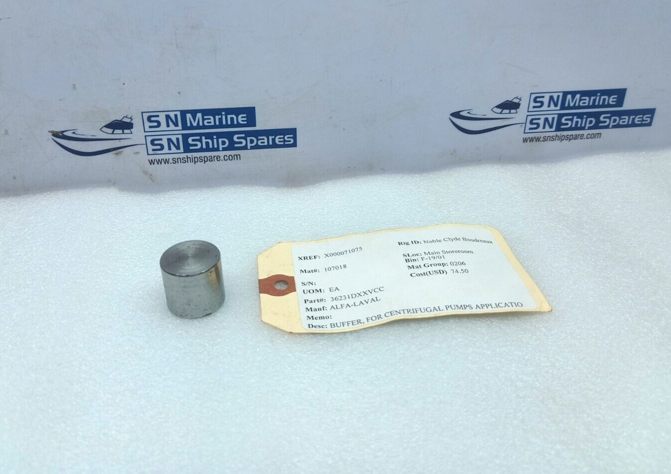 Alfa-Laval 36231 Buffer For Centrifugal Pumps 6PCs In Lot