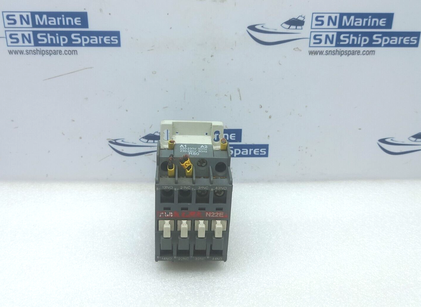 ABB N22E Contactor Relay 200-230V 50Hz 230-240V 60Hz 600Vac Max