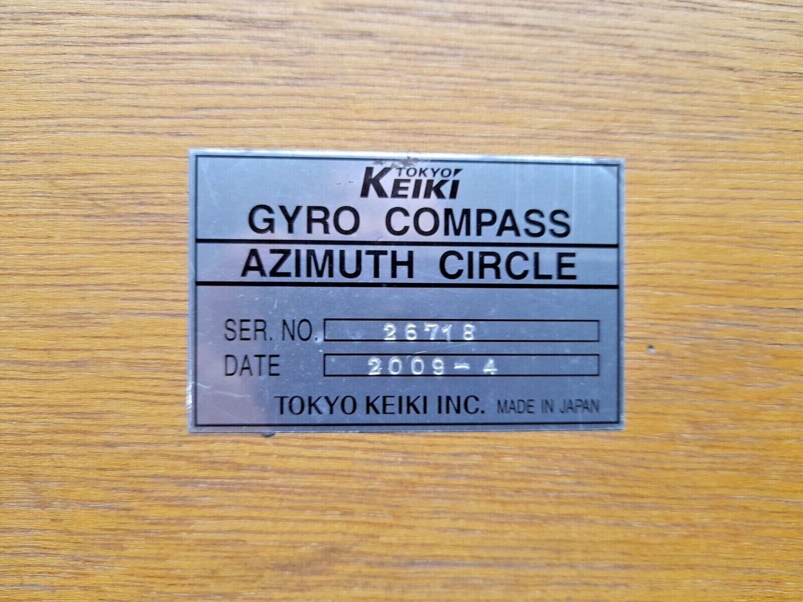 Tokyo Keiki Gyro Compass Azimuth Circle