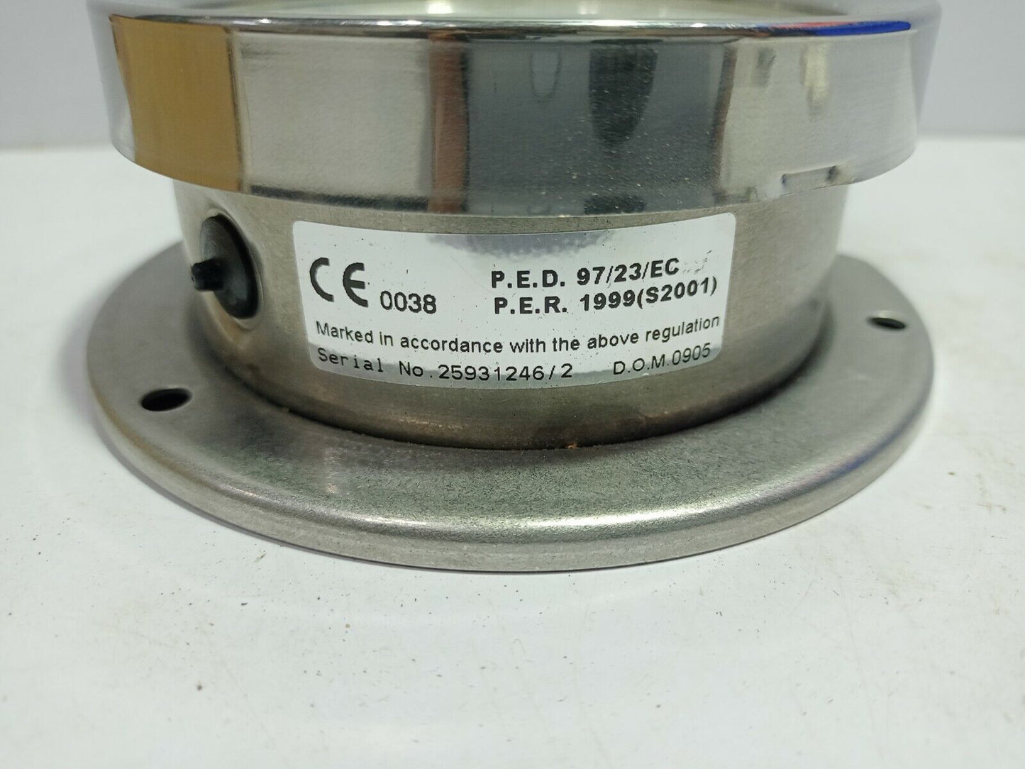 Stewarts SBG-634GF-DIN-100-¼IN AE-100.0 Pressure Gauge 100MM Dial 0-100KPA