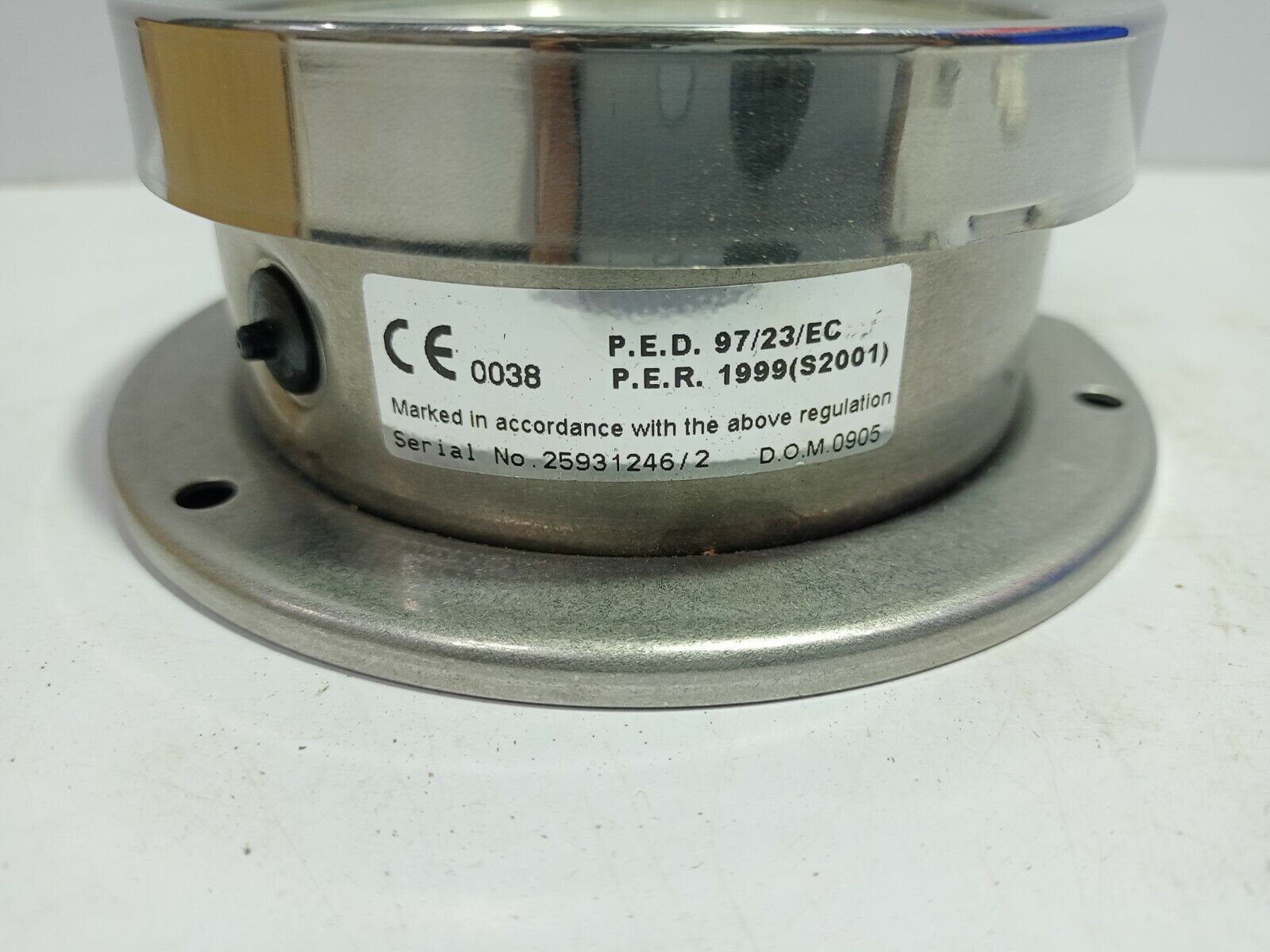 Stewarts SBG-634GF-DIN-100-¼IN AE-100.0 Pressure Gauge 100MM Dial 0-100KPA