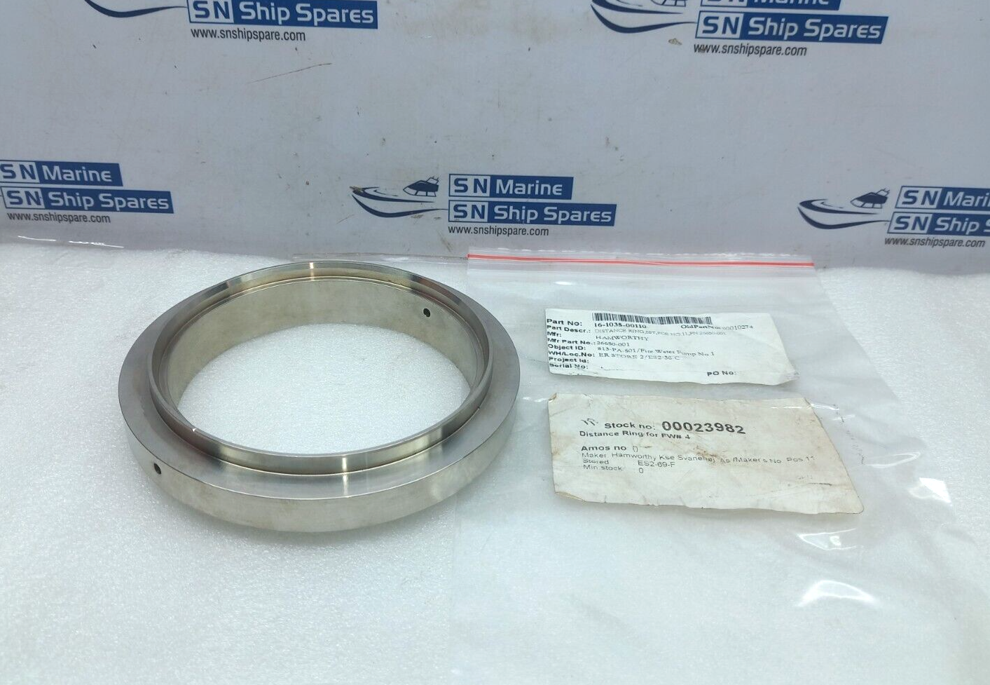 Wartsila 26650-002 Distance Ring SST POS NO.11 16-1035-00110 Hamworthy
