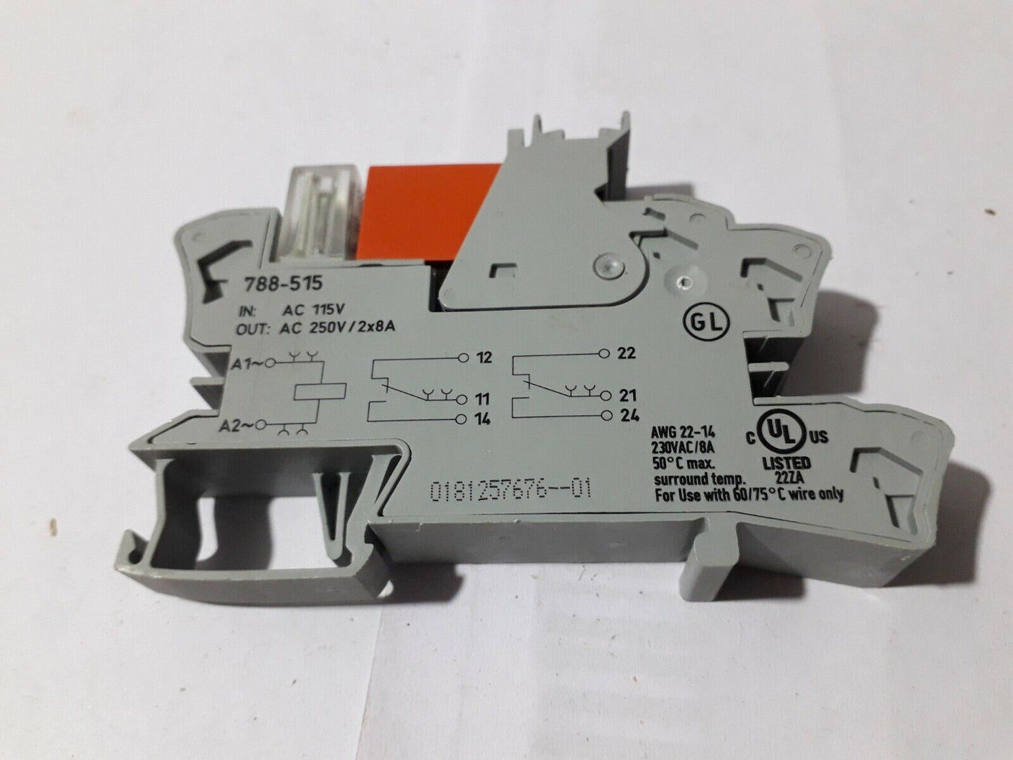 WAGO 788 – 515 Grey Power Relay – Power Relay Module Nominal Input voltage