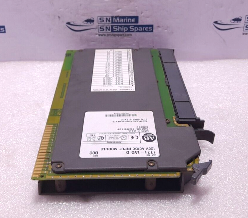 Allen Bradley 1771-IAD D Rev B02 120V AC/DC Input Module 96220671 C01