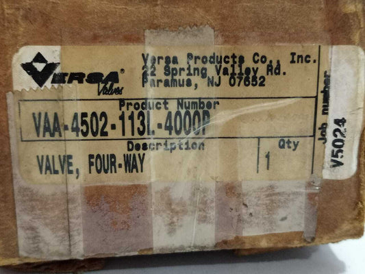 Versa VAA-4502-113L-4000P Four Way Valve VAA4502113L4000P