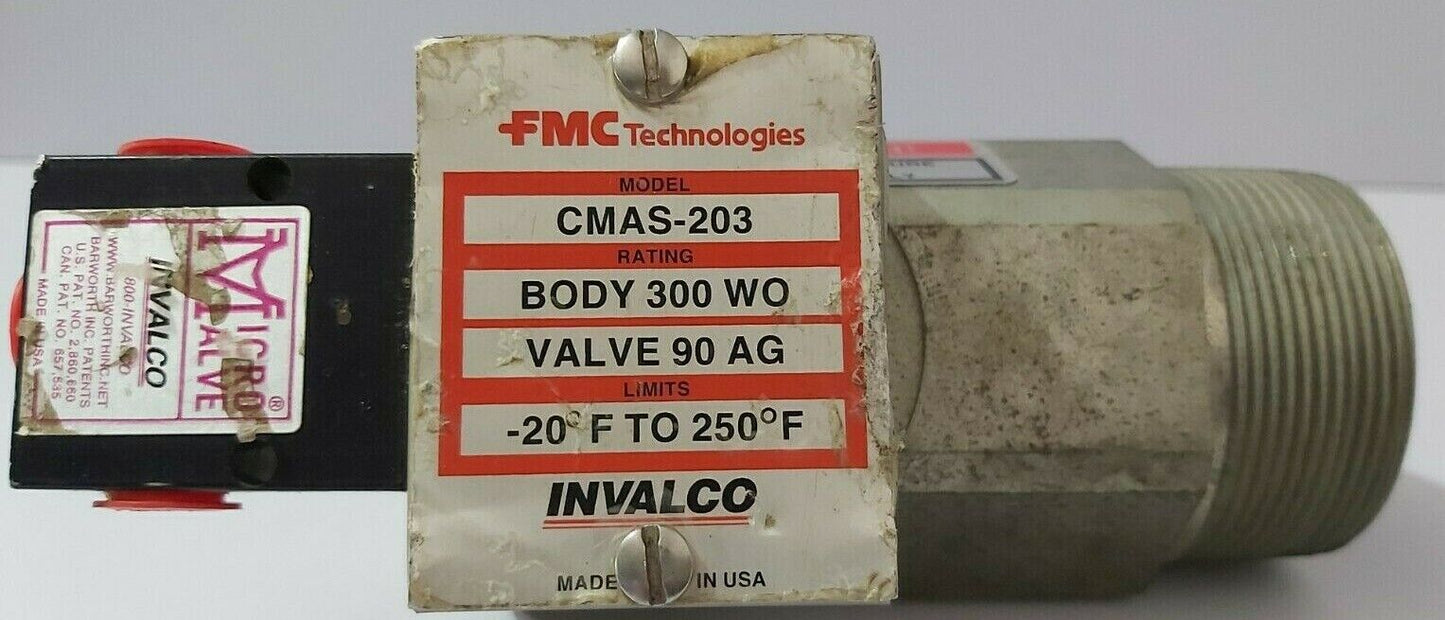 FMC TECHNOLOGIES CMAS-203 INVALCO LEVEL CONTROL VALVE 