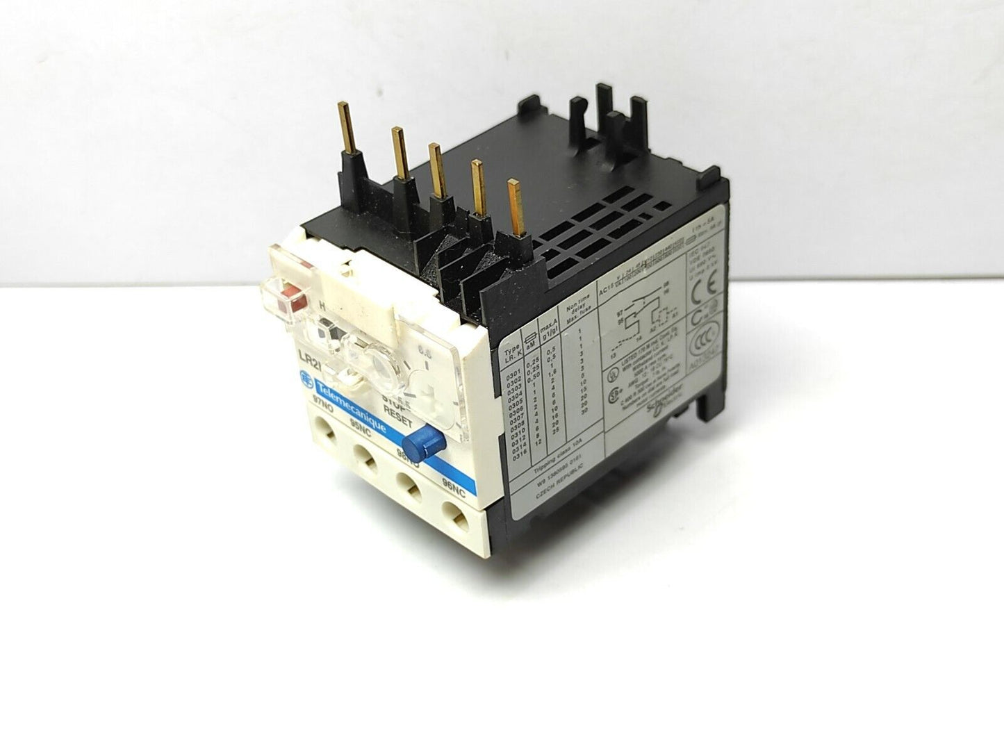 Telemecanique LR2K0314 Thermal Overload Relay Schneider Electric Tripping Class 