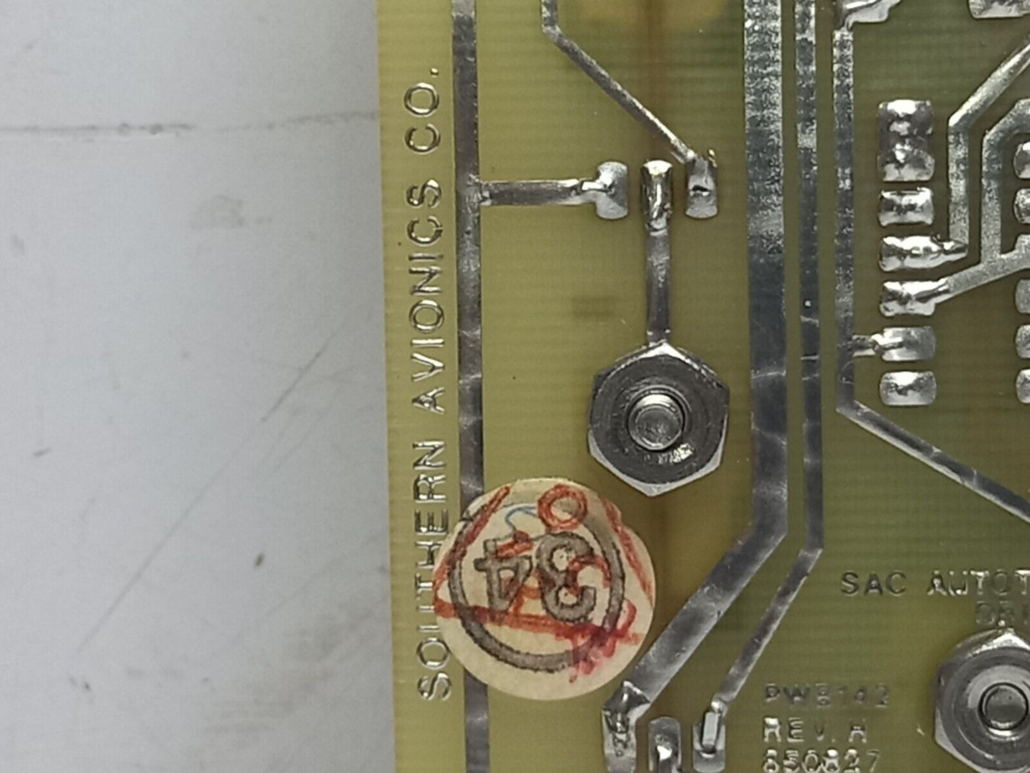 Southern Avionics Co PWB142 Rev H 850827 SAC Autotune Motor Drive 0732N1202 PCB