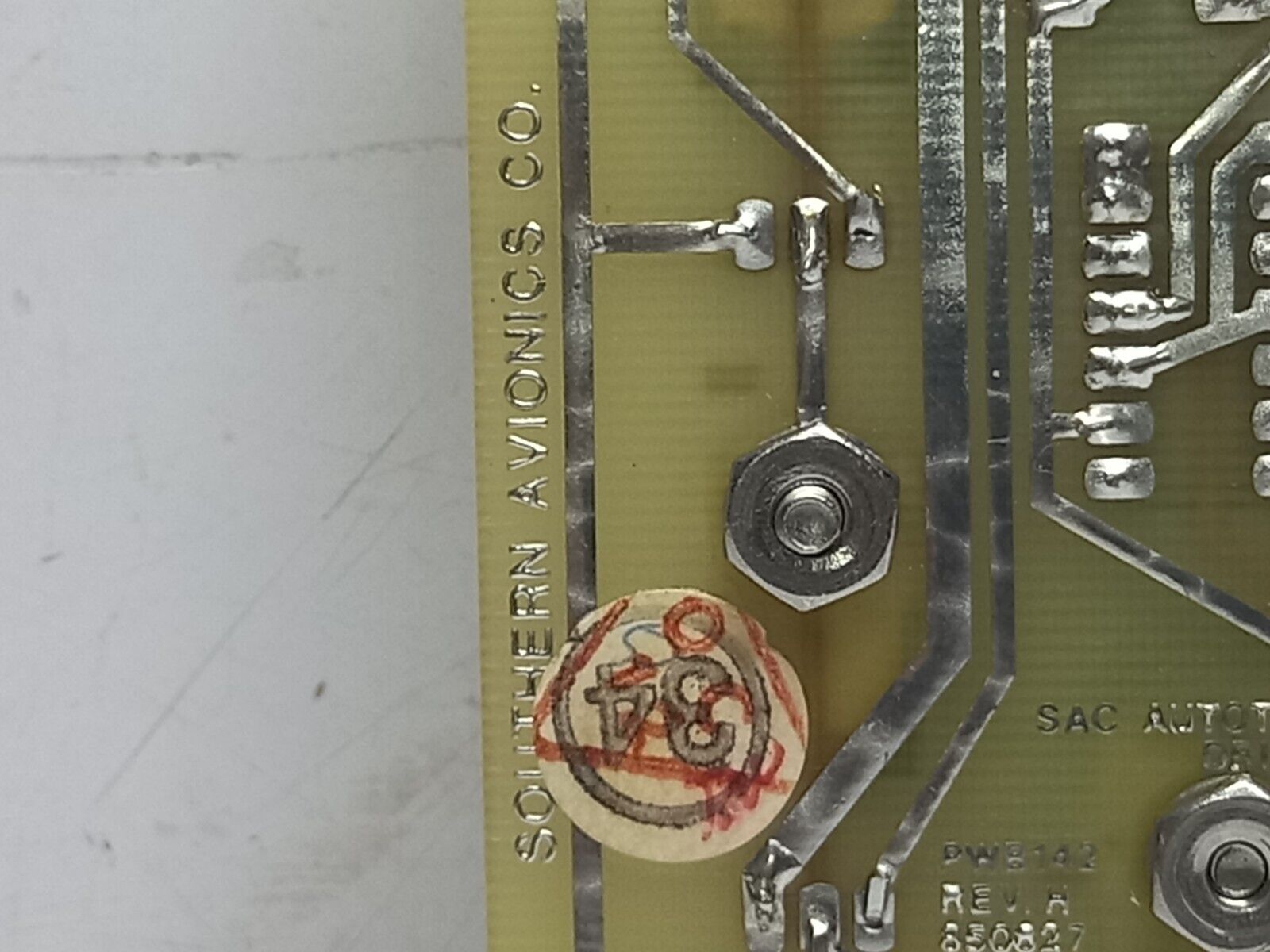 Southern Avionics Co PWB142 Rev H 850827 SAC Autotune Motor Drive 0732N1202 PCB