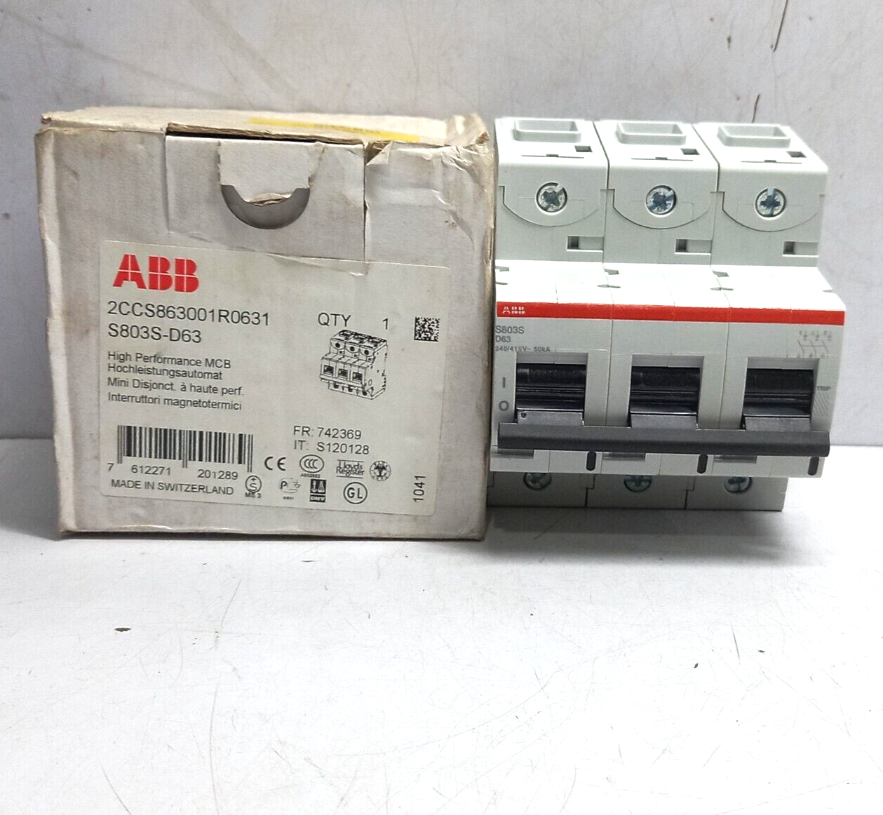 ABB S803S-D63 High Performance MCB 2CCS863001R0631