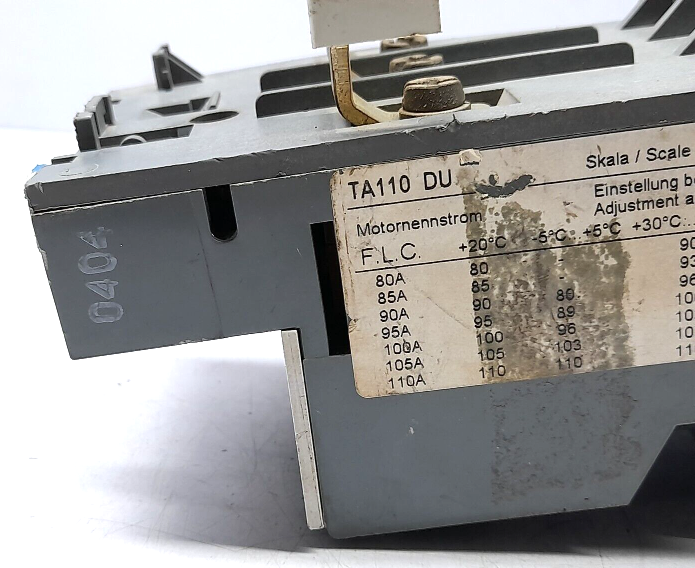 ABB TA110 DU Thermal Overload Relay Trip Class 10A Ui=660/690V