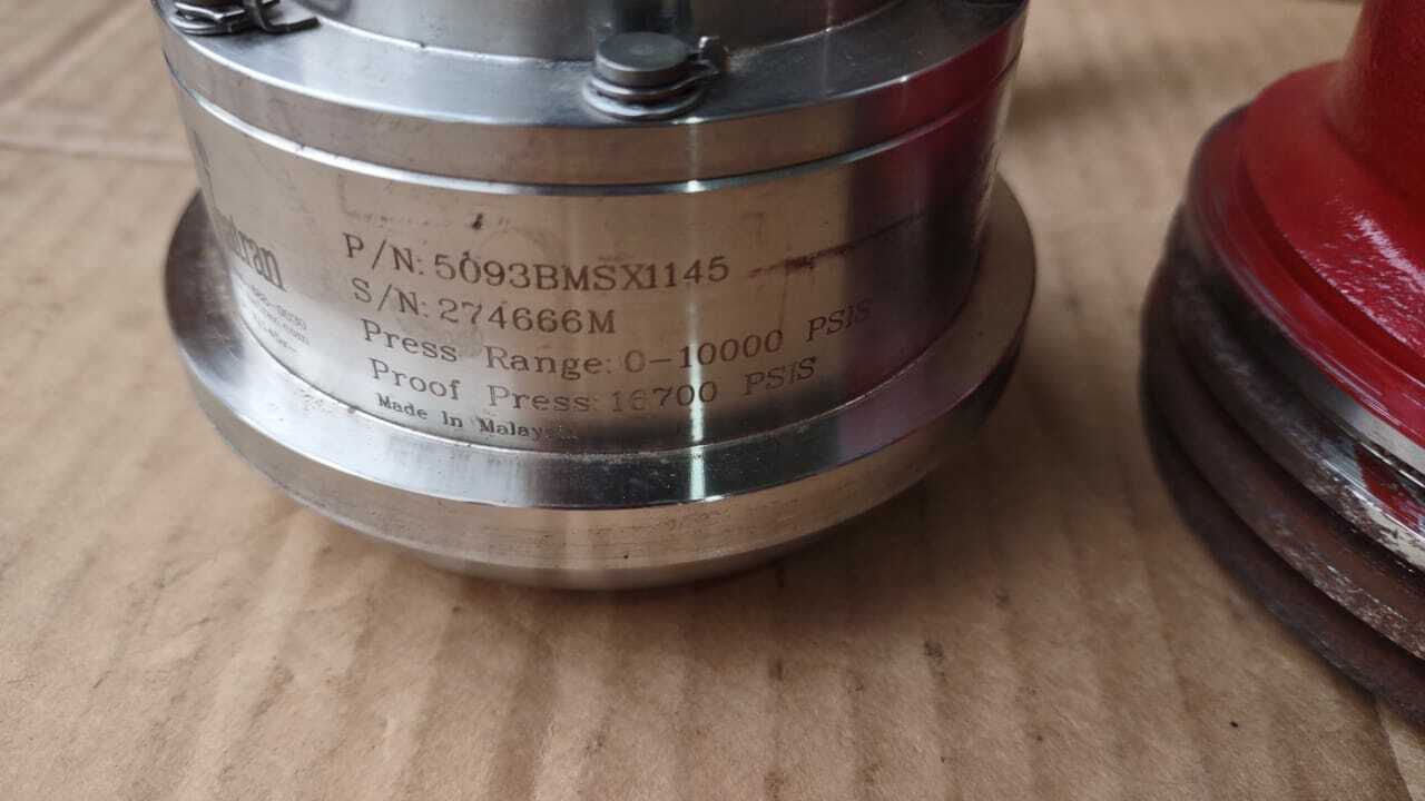 Viatran 5093BMSX1145 / 202-00062-RW8A 10K Hammer Union Pressure Transducer Ass